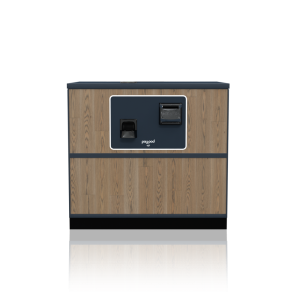 Image of Paypod in a wooden unit 